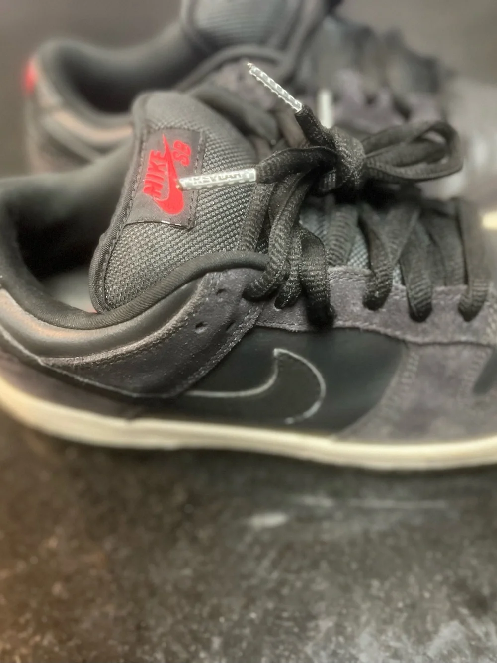 HF3145-001 Nike Dunk Low PRM Medium Ash and Black (Men's) Sz 7